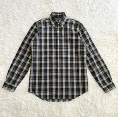 ポロラルフローレン 現行QR チェック長袖シャツ S（M相当）