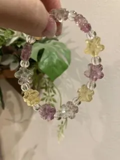 MIXベリル 花型 2.0cmブレスレット - メルカリ