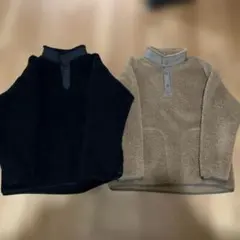 ユニクロ ホワイトマウンテニアリング フリースオーバーサイズプルオーバーＬ2点