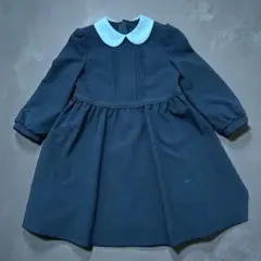 【お値下げ中】 ネイビー ワンピース 120cm フォーマル　卒園式　冠婚葬祭