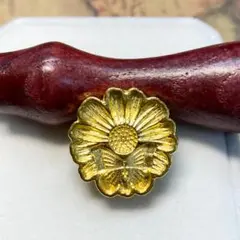 シーリングスタンプ　スタンプヘッドのみ　マーガレット　花　蝶　b-2