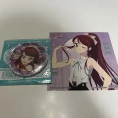 アイカツ！紫吹蘭 B 缶バッジ 特典ステッカー