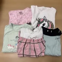 女の子　Tシャツ・ワンピース　130/140 5点セット