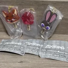 ズートピア2 アイスキャンディチャーム 3個セット ガチャ 匿名配送
