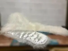 ホワイトファーショール