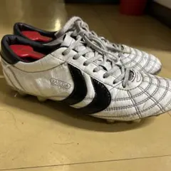 YASUDA サッカーシューズ ホワイト/ブラック全体カンガルーのサムネイル