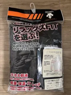 ⭐︎未使用⭐︎DESCENTE タートルネック長袖リラックスFITシャツ 黒 O