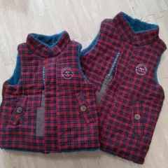 ラグマート　リバーシブルベスト　兄弟お揃いセット