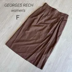 【ジョルジュ・レッシュ】 タイトスカート F ブラウン 通勤 オフィス 極美品のサムネイル