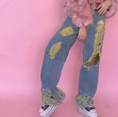 Little Sunny Bite ダメージデニムパンツのサムネイル
