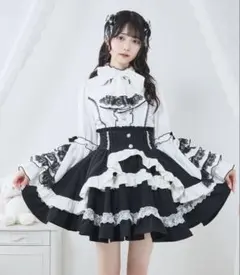 ディアマイラブ カシュクールフリルたっぷりリボンミニスカート