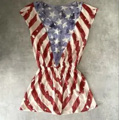 LE CIEL BLEU ルシェルブルー ミニ ワンピース 星 レッド ブルー