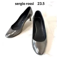 sergio rossi グレー パンプス ポインテッドトゥ 37 23.5のサムネイル