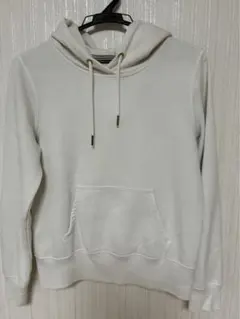 ホワイト フード付きパーカー