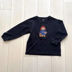 プティマイン パディントン コラボ 刺繍スウェット 110cm 紺 トレーナー