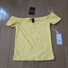 新品　FOREVER21　フォーエバー　イエロー　カットソー　オフィシャルのサムネイル