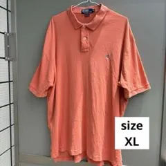 レア色 ポロ ラルフローレン 刺繍 ロゴ XLサイズ 半袖 ポロシャツ