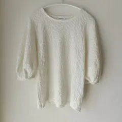 お値下げしました　LEPSIM アイボリー 　Tシャツ　ランタンプルオーバーのサムネイル