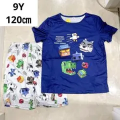 『新品』 マインクラフト柄 セットアップ Tシャツ 半パン 9Y 120㎝