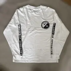 RVCA ロゴ入り長袖Tシャツ ホワイトのサムネイル