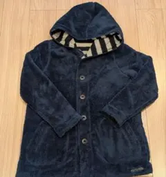 CUBE SUGAR リバーシブルフードコート ネイビー×ボーダー M