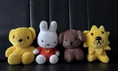 ミッフィーと仲間たちぬいぐるみ4種セット