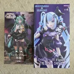 【未開封2種】Trio Try-iT Figure 初音ミク&クロミ　悪魔
