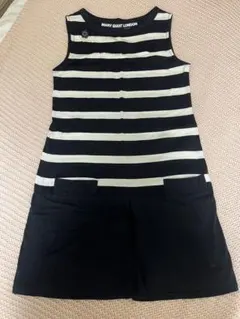 MARY QUANT マリクワストライプ ノースリーブワンピースのサムネイル