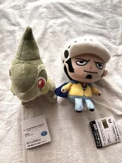 トラファルガー・ロー　2個セット　ポケモン　２点　ぬいぐるみワンピースのサムネイル