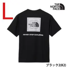 ノースフェイス バンダナスクエアロゴティー ブラック L 新品未使用