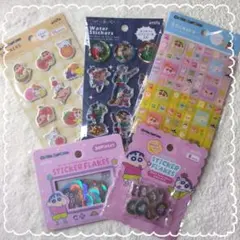 新品☆クレヨンしんちゃん☆シール☆ステッカー☆おはじき☆ウォーター☆ぷっくりのサムネイル