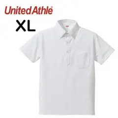 ドライ　ポロシャツ　5051　XL　白　スポーツ　イベント　会社　半袖　ホワイト