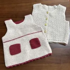 アイボリーと赤のベストセット