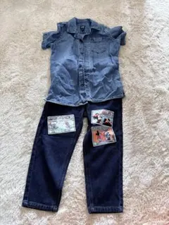 【新品】しまむら リトシー ディズニー デニムパンツ 110 ミッキー+ GAP
