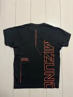 MIZUNO 陸上用シャツ 黒/オレンジ