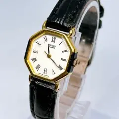 【電池交換済】 SEIKO クォーツ 1421-5566 八角形 腕時計