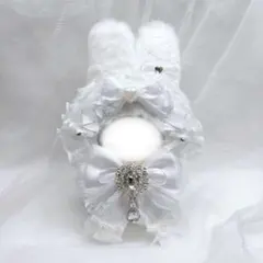 ぬい服 着ぐるみ ぬいぐるみ にじぱぺ にじぱぺっと 10cm 11cm 白のサムネイル