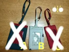 猫ちゃん柄 パスケース 3色