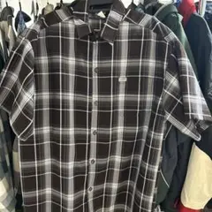 キャルトップ　オンブレチェックシャツ　XL　USA製　オーバーサイズ　西海