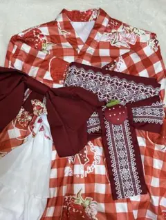ToAlice いちご姫 浴衣5点セット 赤いセット Sサイズ