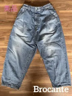 Brocante ブロカント ◆ 12ozリングデニムアンプリッセパンツ 2のサムネイル