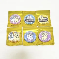 んぽちゃむ 極楽湯 缶バッジ 全6種 コンプリート セット んぽちゃむ きみまろ