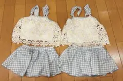 【サイズ95】水着　セパレート　2点セットおまとめ 双子