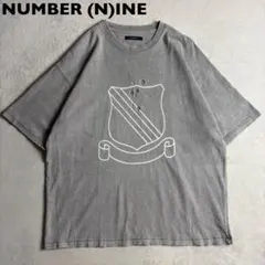 ナンバーナイン エンブレム クラッシュtシャツ フェード ダメージ加工