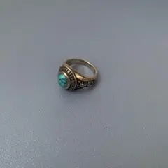ターコイズ装飾 ヴィンテージ風リング