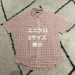 【希少】オールドユニクロ　UNIQLO 半袖チェックシャツ Sサイズ　メンズ