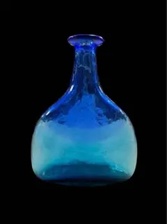 フラワーベース 花瓶 一輪挿し ブルー グラデーション 佐々木ガラス