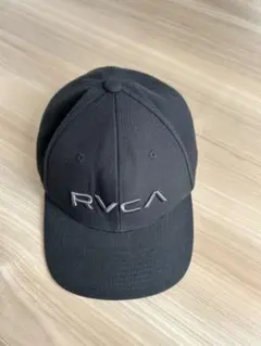 RVCA ブラック スナップバック キャップ　帽子のサムネイル