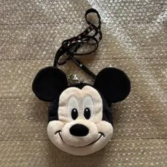 最終　ディズニー　パスケース　リール付き　ミッキー　レア　廃番