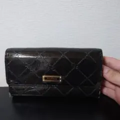 ピンキー＆ダイアン 長財布 モノグラム キルティング ブラック 黒のサムネイル